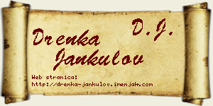 Drenka Jankulov vizit kartica
